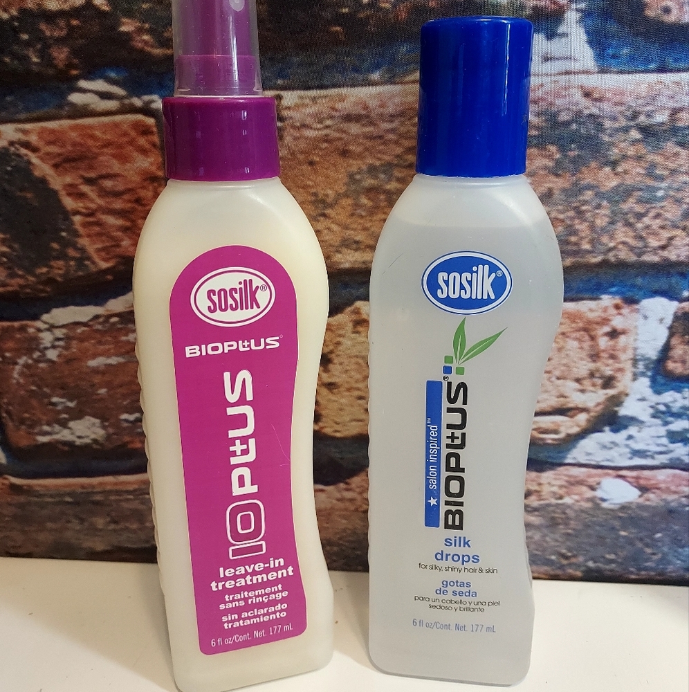 sosilk Bioplus Silk Drops + 10 Plus Leave In Treatment 6 FL oz